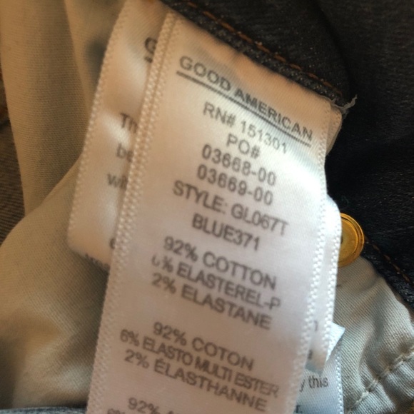 NWT Good American Good Legs High Rise Skinny Jeans Size 0 $171 - Picture 9 of 15